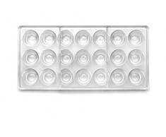 Ibili 799400 Conico Rizado Moule praliné Polycarbonate Clair 30 x 14 x 2 cm