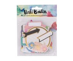 American Crafts 376833Â Vicki Boutin 40Â piÃ¨ces Ã©tiquette Autocollant