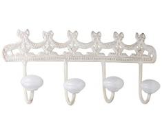 Better & Best Lot de 4 cintres en mÃ©tal avec Lacets Blanc 24 x 4,5 x 10,5 cm Taille Unique