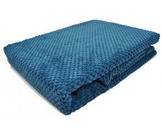 Ideal Textiles Mason Gris Plaid Chenille, Polyester, Polyester, Turquoise, 70 x 50 inch (180 x 125 cm)