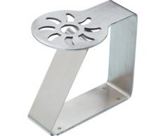 Kitchen Craft Lot de 4 pinces à nappe en acier inoxydable Motif soleil