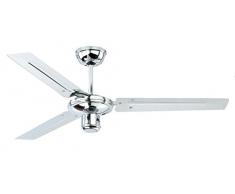 Ventilateur de plafond Zephyr de AireRyder avec commande par tirette, Revêtement chromé, 122 cm