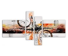 Arte dal Mondo AY044QX1 Abstrait Tableau Moderne sur Toile avec ChÃ¢ssis Acrylique Multicolore 85 x 160 x 3 cm