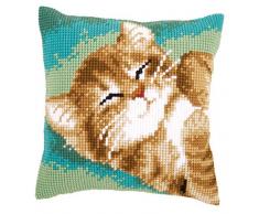 Vervaco Kit Coussin au Point de Croix Chat