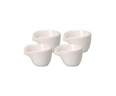 Villeroy & Boch Soup Passion Coupelle à garniture, Lot de 4, Porcelaine Premium, Blanc
