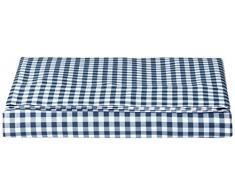AmazonBasics Drap plane en microfibre, 180 x 290 + 10 cm - Bleu (CarrÃ©s bleu)