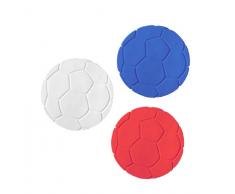 RIDDER Lot de 6 Mini Tapis de Bain pour Douche ou Baignoire Design en Forme de Ballons de Football XXS weiÃ/Blau/Rot