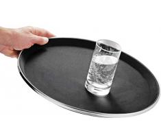 Esmeyer Tennessee - Plateau antidérapant Tennessee en Fibre de Verre, Surface en Caoutchouc, avec décorations en INOX