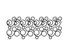 Sten Source Couette pochoirs par Patricia Ritter-Double Bulle Globale, dautres, Multicolore