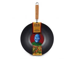 Ken Hom KH331001 Wok en acier carbone Noir