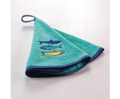 douceur dinterieur Blue Lagoon ESSUIE-Main Rond, Multicolore, (0) 60 CM