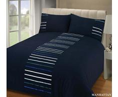 Rapport Parure de lit de Manhattan, Bleu Marine, Simple