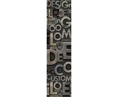 Scenolia Stickers géant papier peint déco IRON FONT 60 x 240 cm | Déco murale Qualité HD