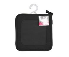 Ligne Décor Cuistot Manique Polycoton/Silicone Coton Noir 19 x 19 cm