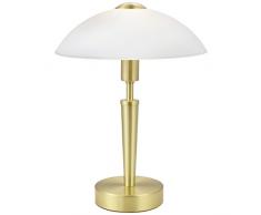 Eglo 87254Â Lampe de table SOLO 1Â en acier avec variateur tactile, laiton mat