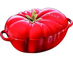 Staub 405118550 Cocotte en forme de tomate, céramique émaillée