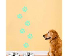 Fillplus Pattes de Stickers muraux Lumineux Autocollant Stickers muraux Art Salon Chambre denfant décole Restaurant Hôtel Cafe Bureau Décor Home Décoration, Multicolore
