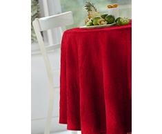 Calitex NAPPE OVALE, Polyester, Carmin, 240x180 cm