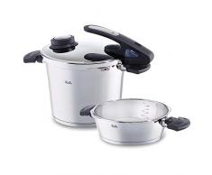 Fissler Vitavit Edition Design / Ensemble Autocuiseur Et PoÃªle, 2 Parties (6 + 2,5 Litres, Ã 22 Cm), 2 Niveaux de Cuisson, Convient Pour LInduction