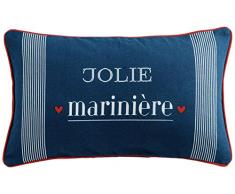 le jardin des cigales coussin dehoussable 30x50cm coton jolie mariniere