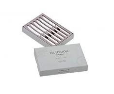Monsoon Coffret de 6 Couteaux de Table en INOX 18/10