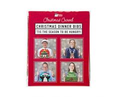 Talking Tables DÃ©guisement DÃ©coration Table Bavoirs Adultes Pull de NoÃ«l | Parfait pour Toute la Famille, Lot de 8, Multicolore