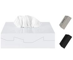 Spirella Collection Silhouette, boîte de Mouchoirs 24,8 x 12,8 x 8 cm, ABS, Blanc