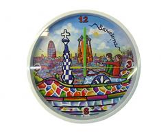 Nadal Horloge Grand Gaudi Espagne Multicolore 24,9Â x 24,9Â x 3,9Â cm
