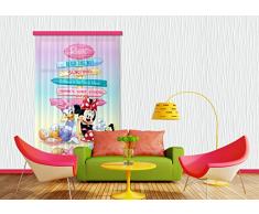 AG Design Disney Minnie Mouse Beach Chambre denfant Rideau Occultant Regroupez-Les, Multicolore, 140Â x 245Â cm