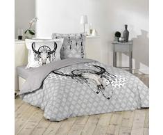 douceur dintÃ©rieur parure 3 piÃ¨ces 240x220 cm bison