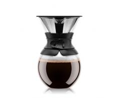 BODUM - 11571-01S - POUR OVER - Cafetière, filtre permanent maille inox, 8 tasses - 1.0 l