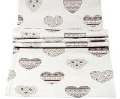 Amarelle A CH1513 Chemin de Table CÅur Taupe 45 x 150 cm