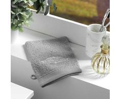 douceur dinterieur Vintage 2 GANTS DE TOILETTE, Gris, 15 x 21 CM