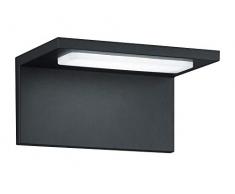 TRIO, Applique, Trave incl. 1 x LED,SMD,6,5 Watt,3000K,700 Lm. Acryl, Blanc, Corps: Fonte daluminium, Anthracite L:17,0cm, L:13,0cm, H:8,5cm IP54,Montage au mur