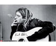 1art1 40649 Poster Kurt Cobain Fumant 91 x 61 cm