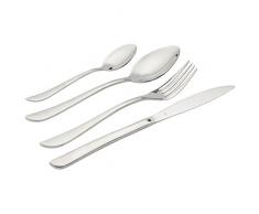 Levivo SET134839 Lot de couverts en acier inoxydable, 16Â piÃ¨ces, Argent, 29,5 x 27,5 x 4,5 cm