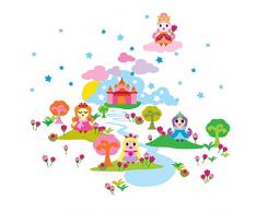 Wallcandy Arts French Bull Princesse Stickers muraux et murals