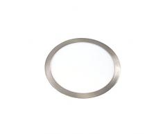 Led Spot encastrable rond 220V acier 24W blanc neutre 4200K pour salle de bain et salon [Classe Ã©nergÃ©tique A++]