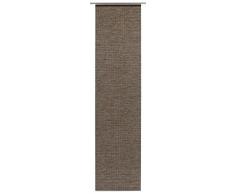 GARDINIA Panneau Japonais (1 Pièce), Opaque, Effet Naturel, Couleur: Bois Teck, 60 x 245 cm (LxH)
