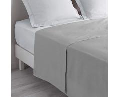douceur dintérieur drap plat 2 personnes 240x300 cm lina galet