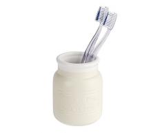 Wenko Gobelet en cÃ©ramique Maison crÃ¨me, 8,5 x 8,5 x 11 cm