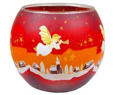 Himmlische Photophore en Verre pour Bougie Chauffe-Plat Multicolore 9 x 11 cm