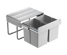 WESCO 757411-85 Poubelle, MÃ©tal, 49 x 36 cm