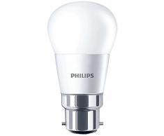 Philips B22 Ampoule LED à baïonnette Mini globe givré 4 W (25 W) Blanc chaud, Verre, blanc, B22, 4 wattsW