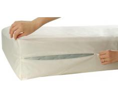 Allersoft Housse de Protection 100% Coton pour Matelas 90 x 200 x 15 cm