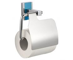 MSV 141459 Porte Rouleau Papier WC Alba en Zinc chromé, Argent, 14,3x7,4x14,5 cm
