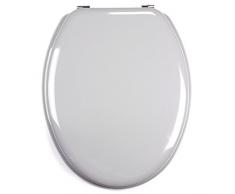 MSV 140016 Abattant WC MDF Gris Argent, INOX