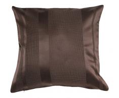 Soleil docre Coussin Jacquard Maya Taupe, Polyester, Ecru, 40 x 40 cm