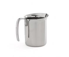 Bialetti 1805 Pot Ã Lait Bricchi 1L, Acier Inoxydable, Argent, 50 x 40 x 5 cm