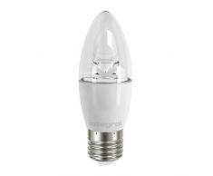 Integral Ampoule LED bougie non dimmable LumiÃ¨re chaude Transparent, Plastique, claire, E27, 5.9 W